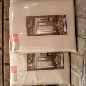 *NEW* Royal Velvet Ivory Beige Door Panels